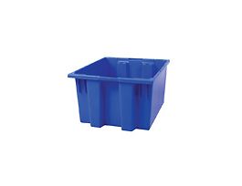 HDPE Storage Tote Bo x (without Lid), 3.7 cu ft, 26.63" x 18.25" x 14.88"
