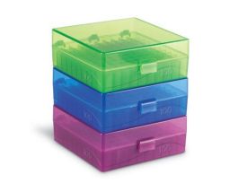 100-WELL MICROTUBE STORAGE BOXES ASSORTE PK