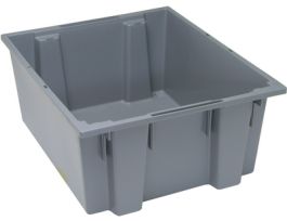 23.5INX19.5INX10IN STACK NEST TOTE GRAY