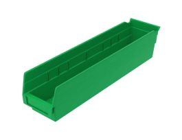 BIN SHELF BIN 17-7/8 X 4-1/8 X 4 GREEN