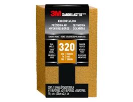 3M™ SandBlaster™ EDGE DETAILING Sanding Sponge, 9566 ,320 grit, 4 1/2 in x 2 1/2 x 1 in, 1/pk