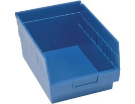 11 5/8INX 8 3/8INX4IN-SHELF BIN BLUE