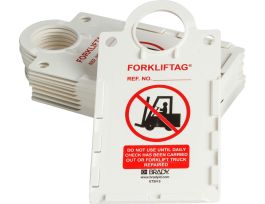 Forklift Tag Tag Holder, DO NOT USE UNTIL DAILY CHECK HAS BEEN CARRIED OUT OR FORKLIFT TRUCK REPAIRED