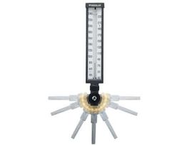 Adjustable Angle Glass Thermometer, 6" Stem; 30/240F