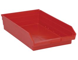 17 7/8INX 11 1/8INX 4IN SHELF BIN RED