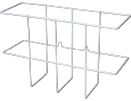 TWO-BINDER RACK-WHITE, (6.5"  DEEP)