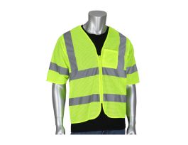 Type R Class 3 Value Mesh Vest, Zipper Closure, 1 Chest Pocket