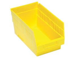 11 5/8INX 6 5/8INX4IN SHELF BIN YELLOW
