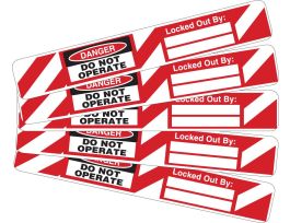 Brady® Padlock Labels Vinyl DANGER  5PK