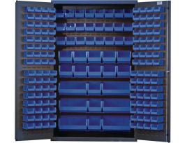 CABINET LOCKING W/BL BINS STL 48X24X78IN