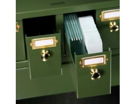 SLIDE STORAGE CABINET WHITE