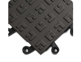 MAT ERGODECK SOLID 18X18IN BK