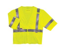 8356FRHL Lime Type R Class 3 FR Modacrylic Vest