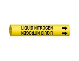 Liquid Nitrogen Pipe Marker, Fits Pipes 0.75" Dia. Thru 1.375" Dia.