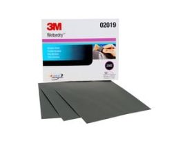 3M™ Wetrodry™ Abrasive Sheet, 02019, 2500, 9 in x 11 in, 50 sheets per carton, 5 cartons per case