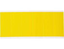 Repositionable Vinyl 3 in Yellow, Letters (Blank) Card of 6 Labels