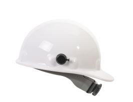 Cap Style Hard Hat With 3RW2 Ratchet Headband, 8 Pt. Suspension, White
