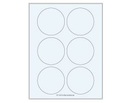LABEL 3.125INCIRCLE CRYO CLEAR LSR SH