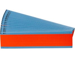 NEMA Wire Marker Repositionable Vinyl 1.50in H x 0.25in W Orange PK/25 Crds