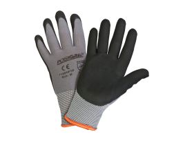 PosiGrip, 15 Gauge Gray Nylon Shell, Black Microfoam Nitrile Palm , SM