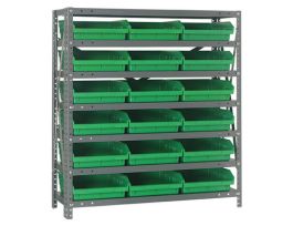 12INX36INX39IN 18 GREEN BINS 4IN BIN