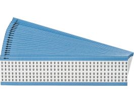 Alphabetical Vinyl Cloth Upper Case Wire Marking Cards, U 900 Total