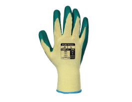 GLOVE GRIP POLYESTER/COTTON GREEN LARGE