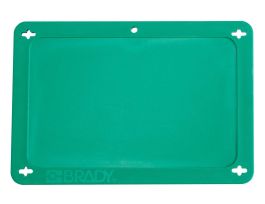 Blank Valve Tags Plastic 3.2 in H x 4.7 in W Green
