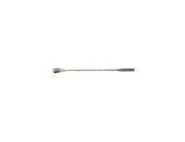 Nickel/SS Lab Spatulas with 1.13" Spoon x 1.63" Flat Blunt Ends; 3/Pk