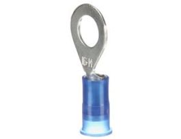 3M™ Scotchlok™ Ring Nylon Insulated, 100/bottle, MNG14-8R/SX, standard-style ring tongue fits around the stud, 500/Case