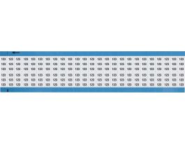 Numerical Wire Markers Repositionable Vinyl 0.75in H Legend: 123, 1250 Total