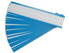Alphabetical Vinyl Cloth Upper Case Wire Marking Cards, C 900 Total