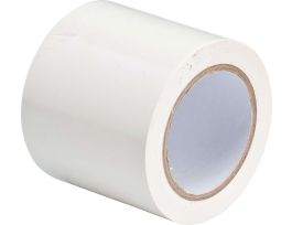 Marking Tape Roll - Abrasion Resistant Vinyl, Solid Color, White, 4"