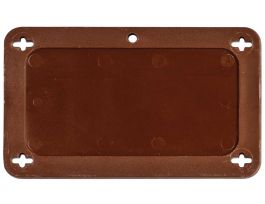 Blank Valve Tags Plastic 2.2 in H x 3.7 in W Brown