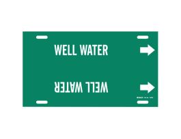 Well Water Pipe Marker, 10" H x 24" W, Fits Pipes 8" Dia. Thru 9.875" Dia.