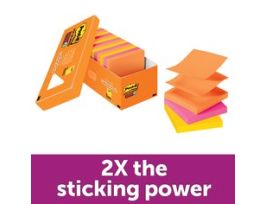 Post-it® Dispenser Pop-up Notes R330-18SSAUCP, 3 in x 3 in, 18 pads, Energy Boost Collection