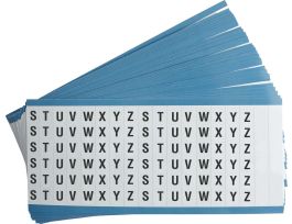 Cable Markers Glossy Permanent Vinyl, S to Z 450 Total