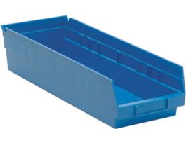 17 7/8INX 6 5/8INX 4IN-SHELF BIN BLUE