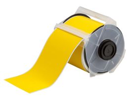 GlobalMark ToughWash Washdown Resistant Labels 4 in W x 50 ft L Yellow