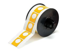 B30 Series Raised Profile Push Button Labels 1.5 in H x 1.2 in W Yellow 200/RL