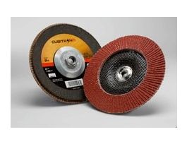3M™ Cubitron™ II Flap Disc 967A, 80+, T29 Quick Change, 7 in x 5/8"-11, 5 ea/Case