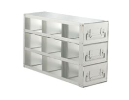 Upright Freezer Drawer Rack for Standard 3" Boxes, 3 x 3 Array