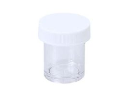 Vial with Screw Cap, Polycarbonate, 15 mL Short, 1-1/8" dia x 1-2/3"L; 100/CS