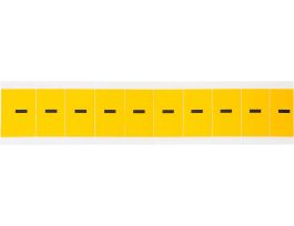 Outdoor Vinyl 1 in Black on Yellow Numbers - Card of 10 Labels