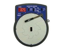 6" Circular Type J Thermocouple Recorder; -40 to 50C, 220 VAC