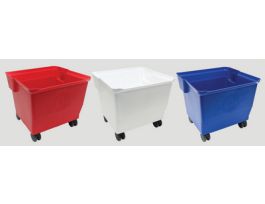 BUCKET 36L WITH CASTERS BLUE