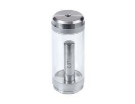 Grinding Vial Set, Large Vial, 1 to 50 mL, PC Cylinder, Low-Chrome Steel End Plugs and Impactor