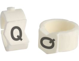 ClipSleeve Wire Markers Size 36 Nylon 4 AWG - 2 AWG, Q Pack of 50 Pieces