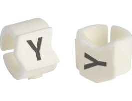 ClipSleeve Wire Markers Size 23 Nylon 8 AWG - 4 AWG, Y Pack of 50 Pieces