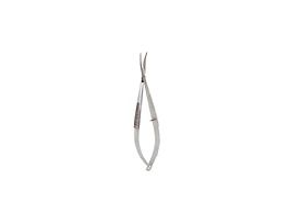 Microscissors, Standard Grade, Curved, 4".